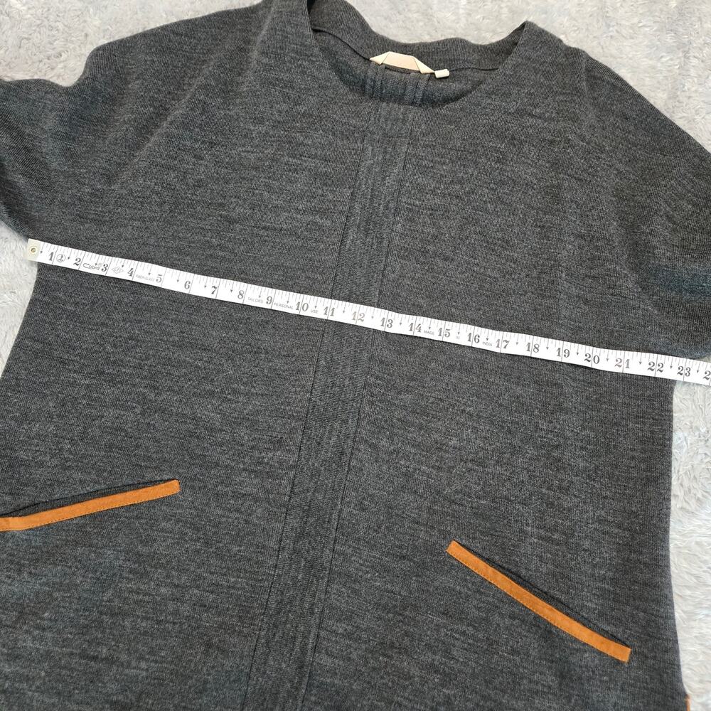Soft Surroundings Wool‑Blend Pullover Tunic Sweater – Women’s L, Gray - Picture 14 of 15